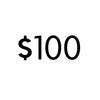$100
