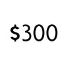 $300